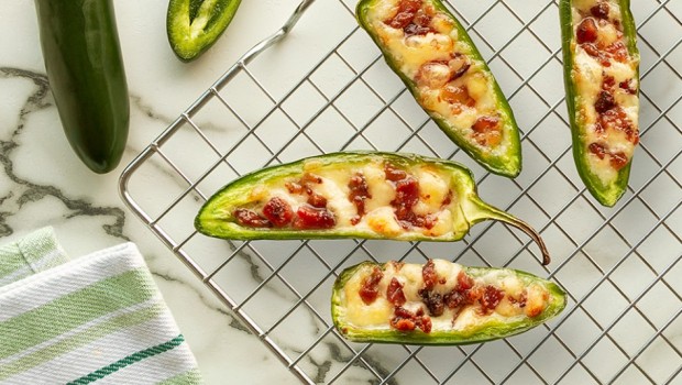 Piments jalapenos farcis au fromage