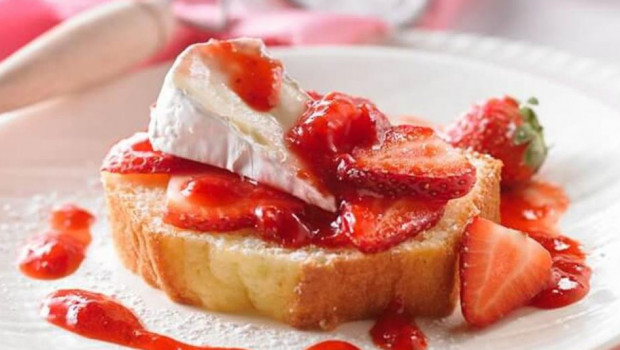 Shortcake aux fraises et brie